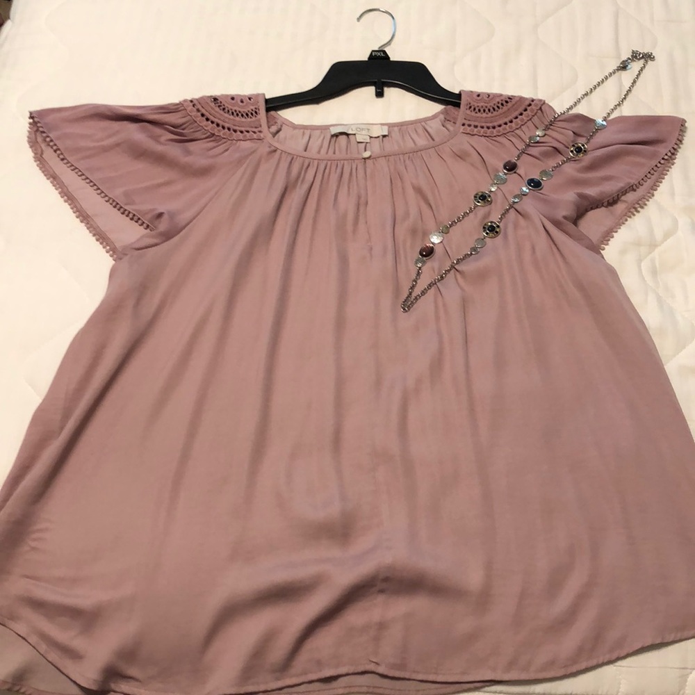 Loft lilac blouse